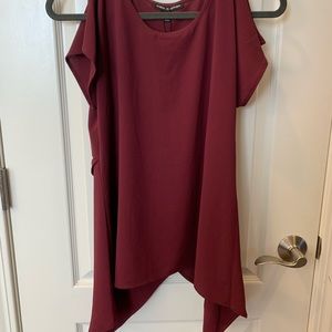 Burgundy dressy top